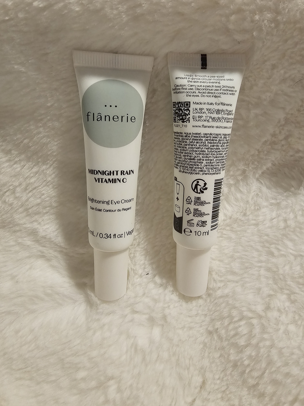 Flanerie Midnight Rain Vitamin C Brightening Eye Cream Travel Size - Lot Of 2